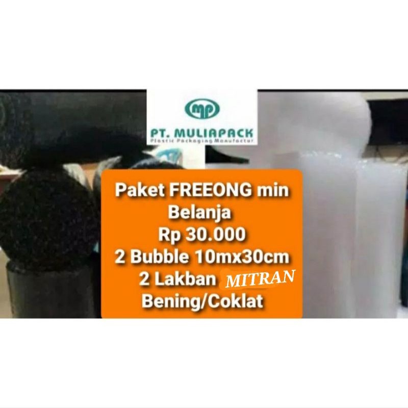 

Bubble Wrap PAKET FREEONG min Order Rp 30.000 ( 2 BUBBLE uk 10mx30cm + 2 LAKBAN).