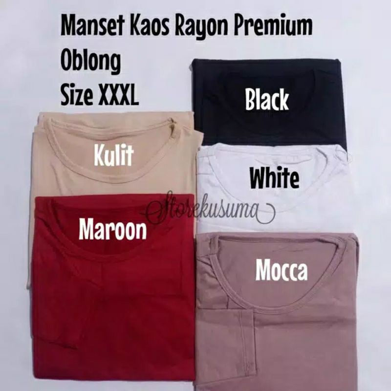 Manset Kaos Rayon Premium XXXL