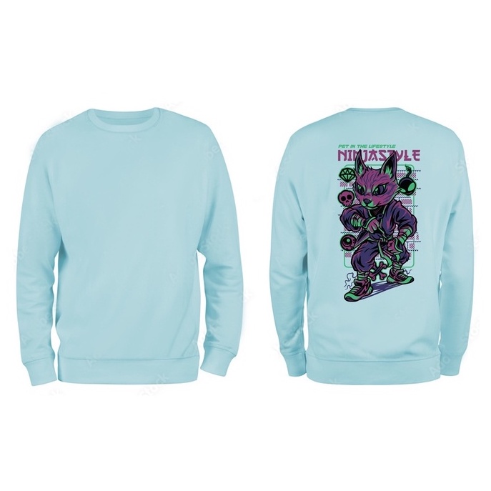 Sweater Pria Ninja Style Crewneck Pria M - XXL