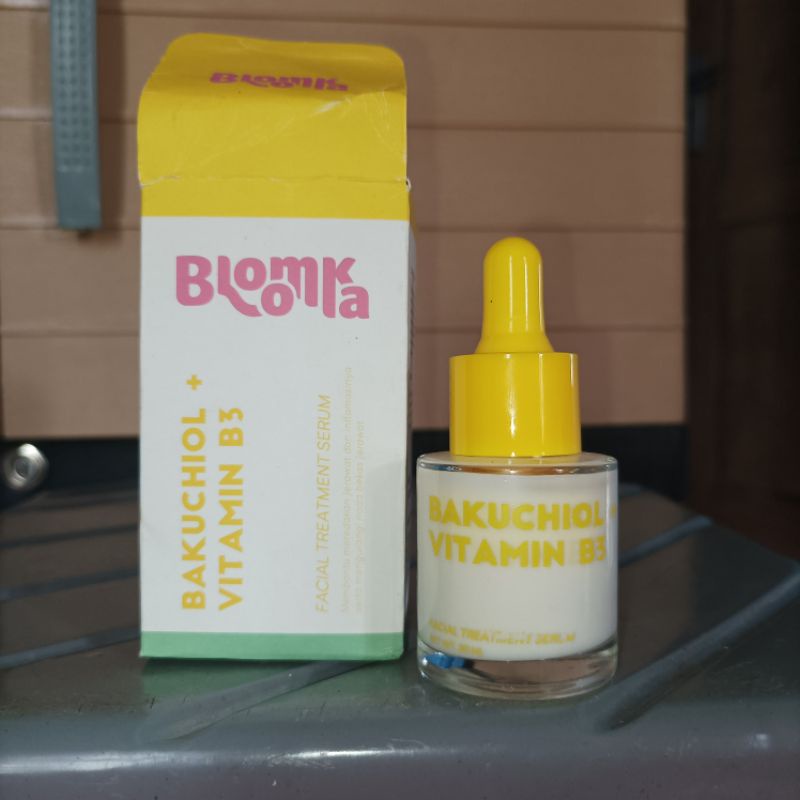 PL Skincare Ori Preloved Azarine Bloomka Bakuchiol B3 Serum Azarine Oil Free Brightening Moisturizer