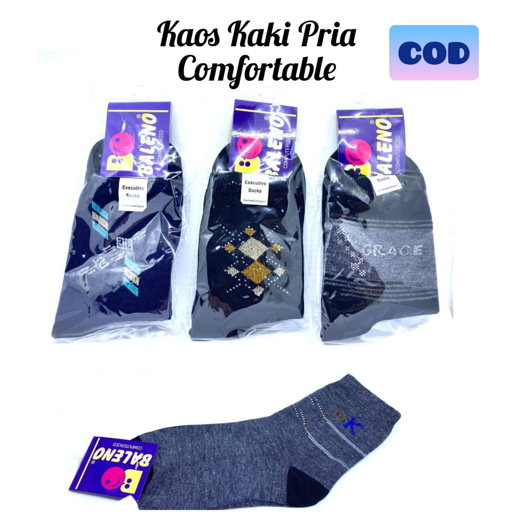 Kaos Kaki Pria Kaos Kaki Kantoran Bahan Katun Comfortable Sock