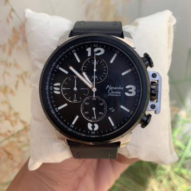 Jam tangan pria second original Alexandre Christie 6280 MC