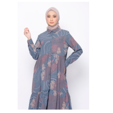 ZM Zaskia Mecca - Inara Navy Dress - Jelita Indonesia - Edisi Maluku