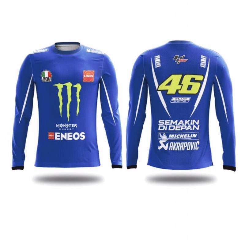 Jersey Motor Lari Running Sepeda Custom | Baju Motor | Kaos Motor | Seragam Motor YAMAHA MONSTER