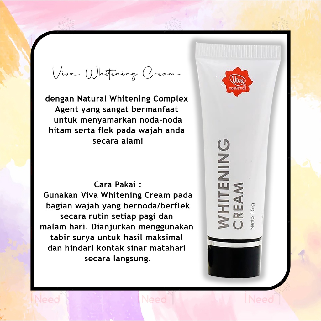 (INEED) VIVA WHITENING CREAM 15GR