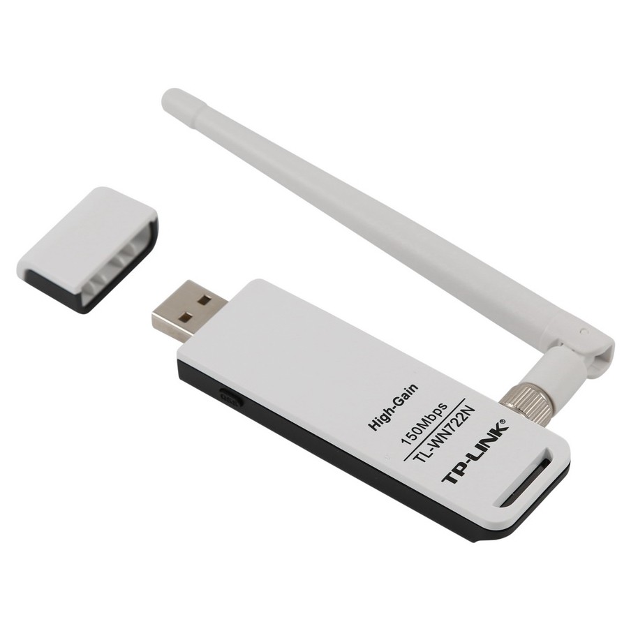 TP-LINK USB Wireless High Gain Adapter UP TO 150Mbps - TL-WN722N