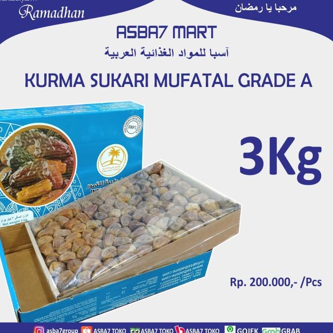 

---Terbaru--- KURMA SUKARRI MUFATAL 3KG