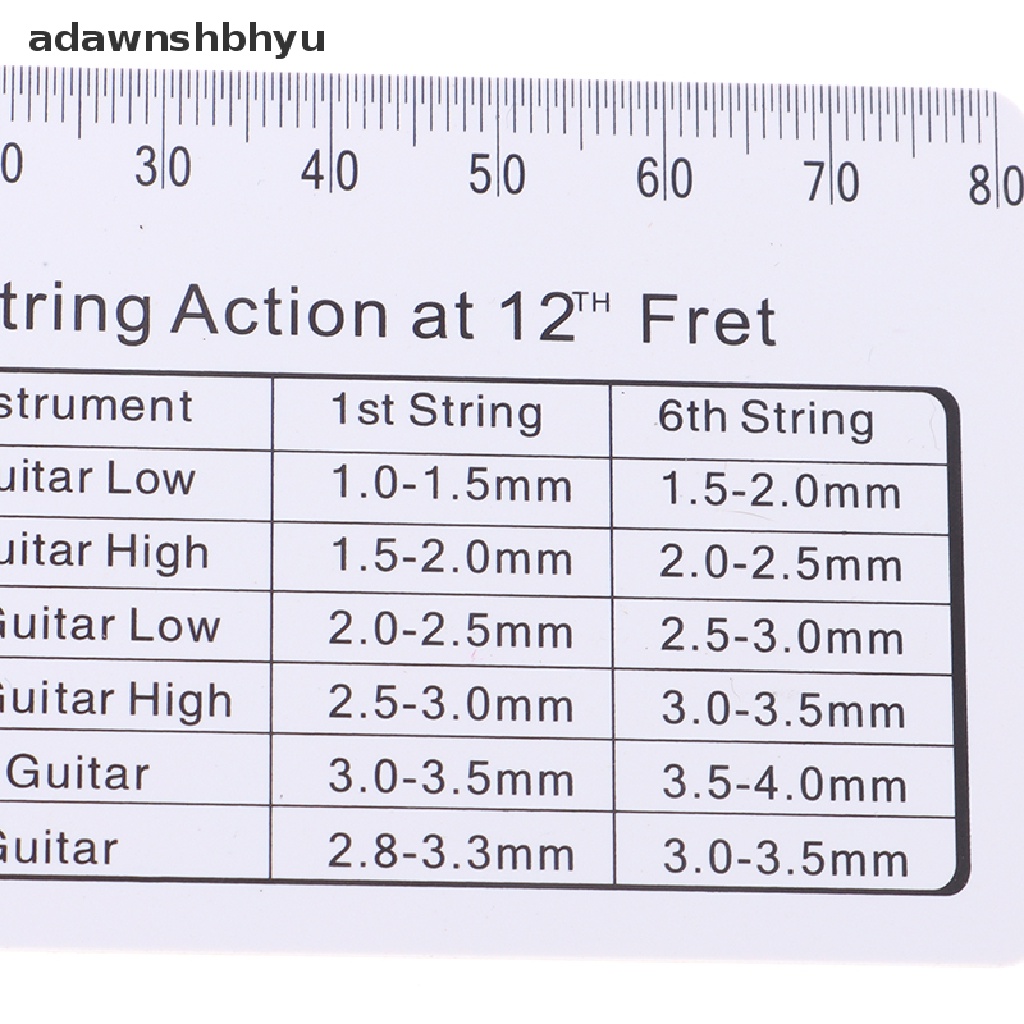 Adawnshbhyu Aksesoris Gitar Gauge Ruler Alat Gitar Elektrik Untuk Instrumen Senar