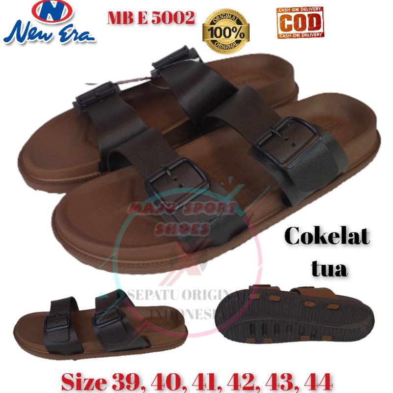 NEW ERA MB E 5002 - SENDAL KARET SLOP BAN 2 PRIA  / SENDAL KARET PRIA ANTI AIR / SENDAL NEW ERA ORI