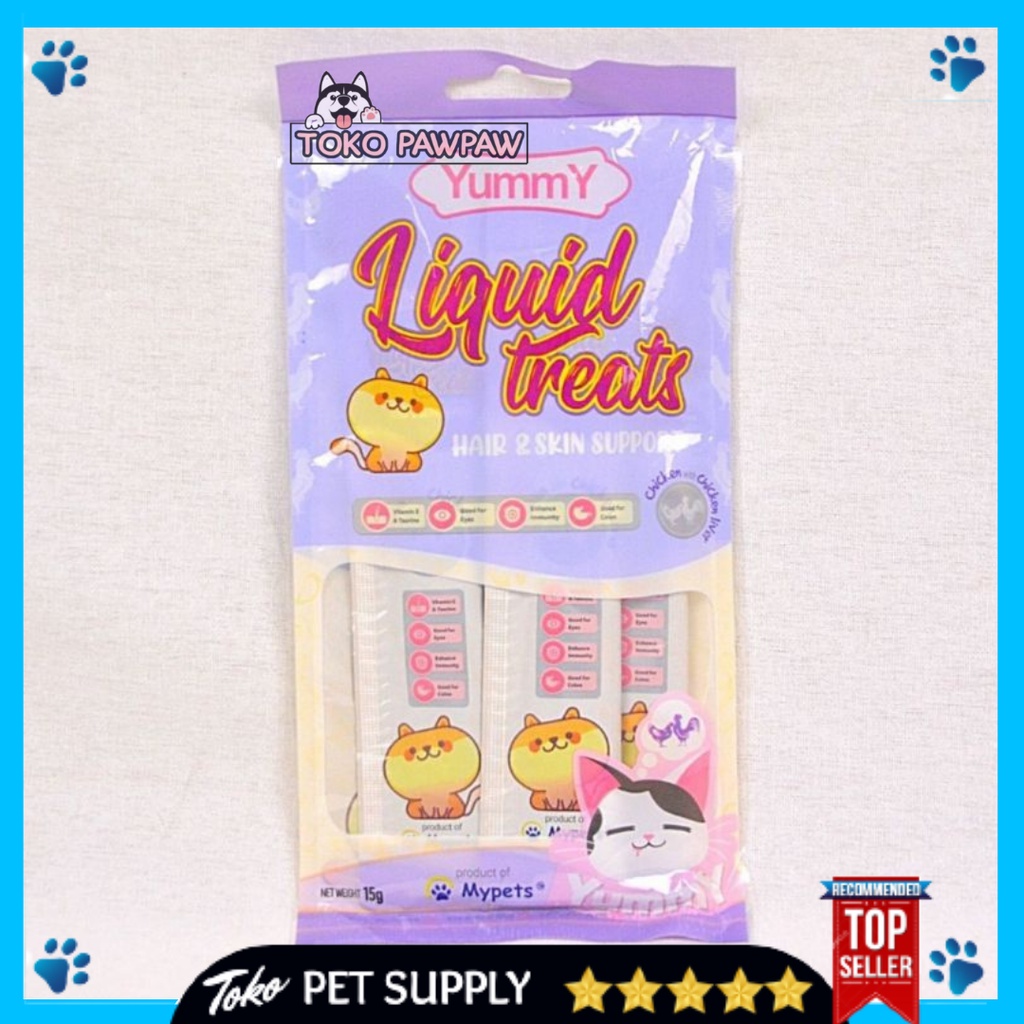 Liquid Treat Yummy Enak Bergizi Snack Kucing Murah Sehat Senek Kudapan Kucing