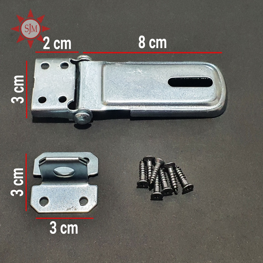 Grendel / Overpal / Tempat Gembok Pintu 300 Silver