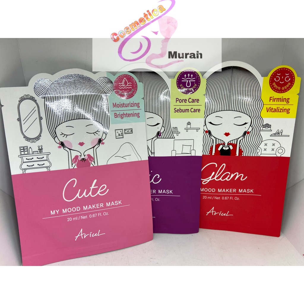 PROMO - Ariul sheet mask / ariul my mood maker mask / masker sheet ariul