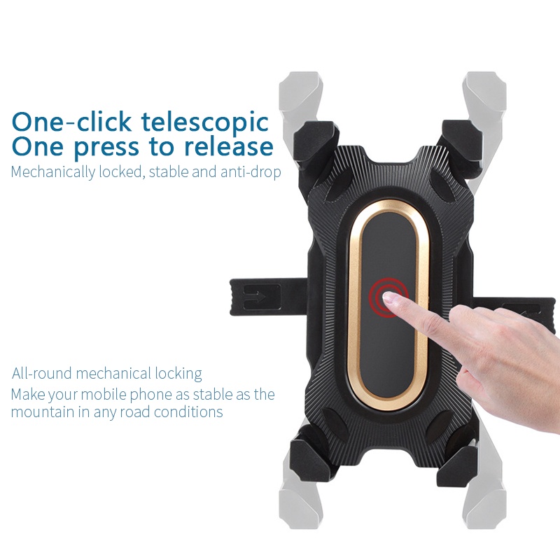 Bracket Dudukan Handphone Bahan CNC Alloy Untuk Setang Sepeda Listrik 2022
