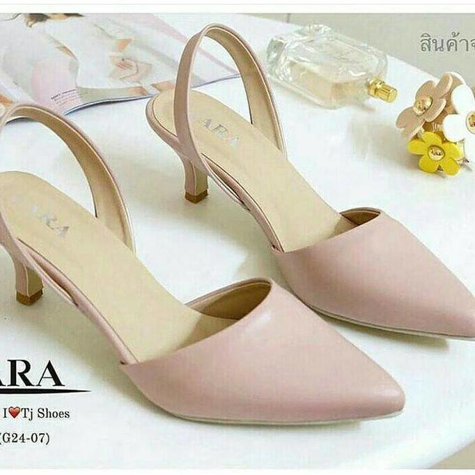 TERBARU HEELS ZARA BASIC REPLIKA SALEM PINK Terlaris