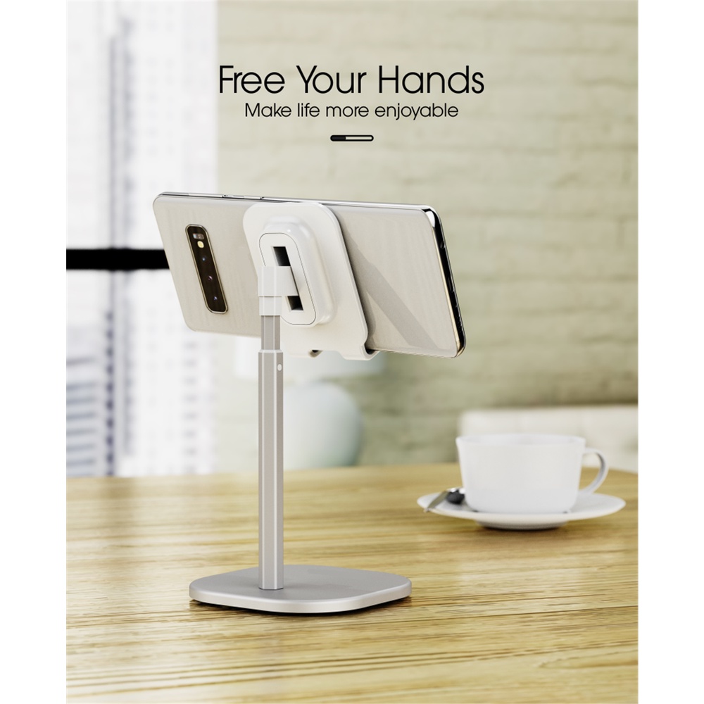 phone holder stand hp dudukan penahan handphone sandaran di meja lantai untuk nonton nb29