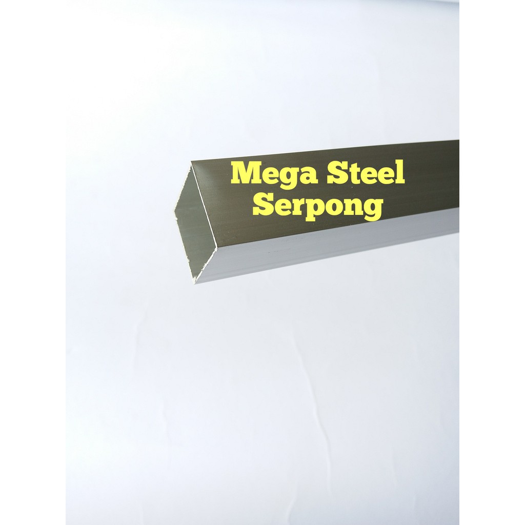 Hollow Alumunium Silver uk 2 cm x 2 cm, Tebal 0.5 mm, Panjang 119.5 cm