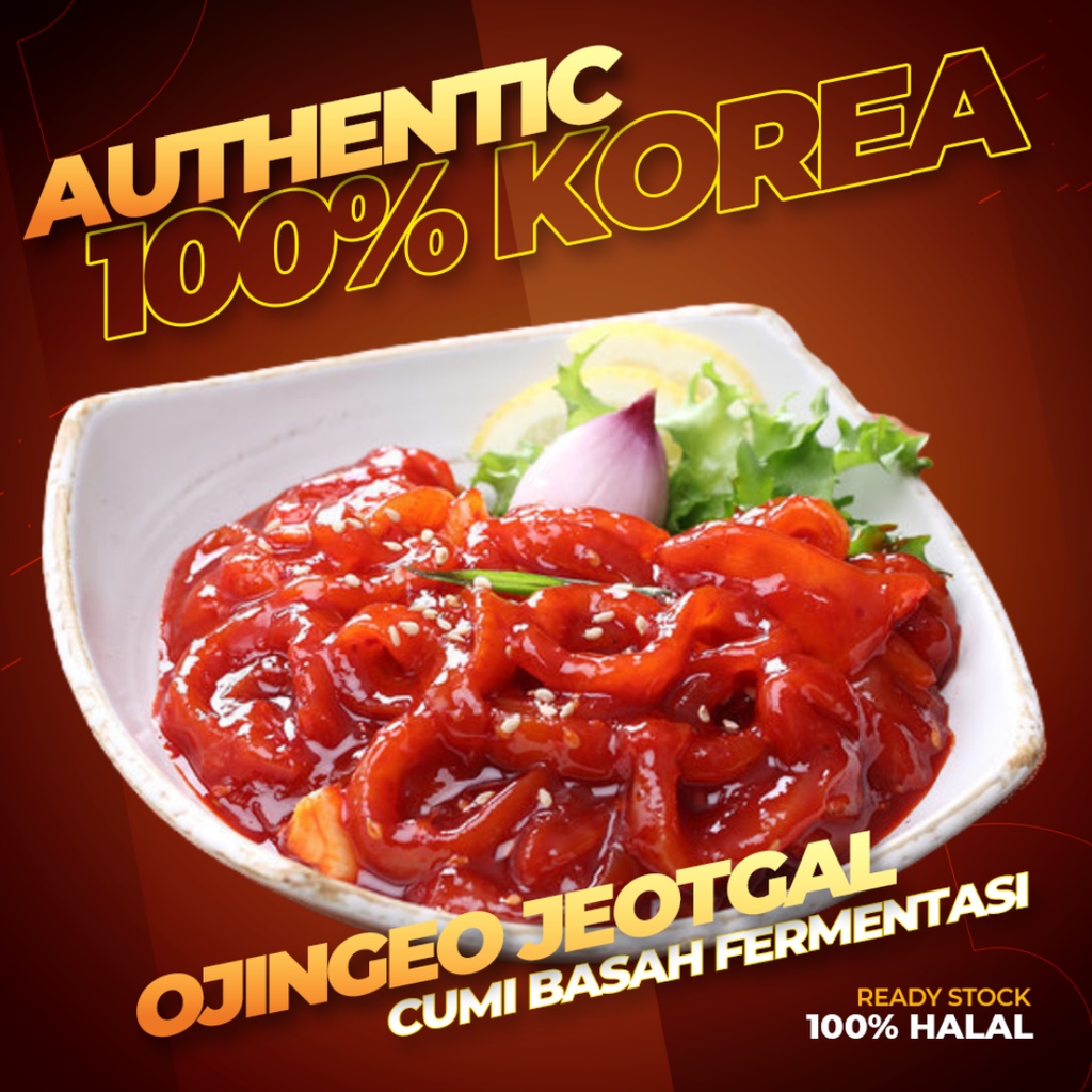 

Ojingeo Jeot Jeotgal 200g Kimchi Cumi Basah Asin Pedas Makanan Korea Korean Food Kfood Kimchi Korea Halal Cumi Asin Kimchi Heaven