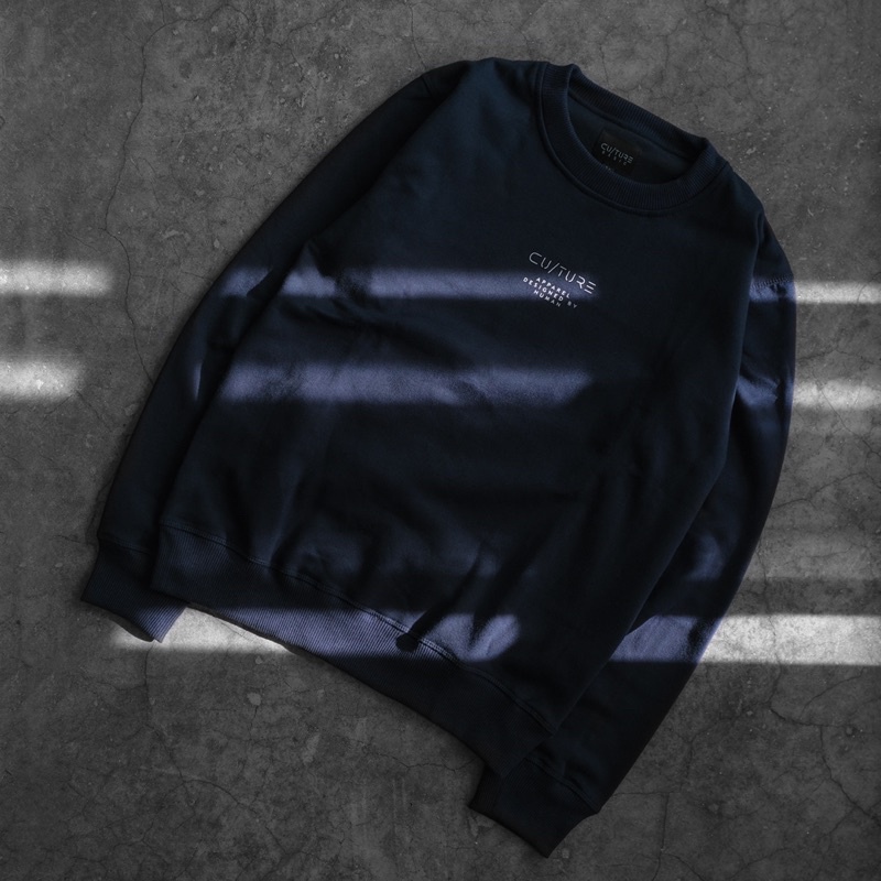 CULTURE BASIC | CREWNECK NAVY BUNDLING (CREWNECK + WAISTBAG + DOMPET)