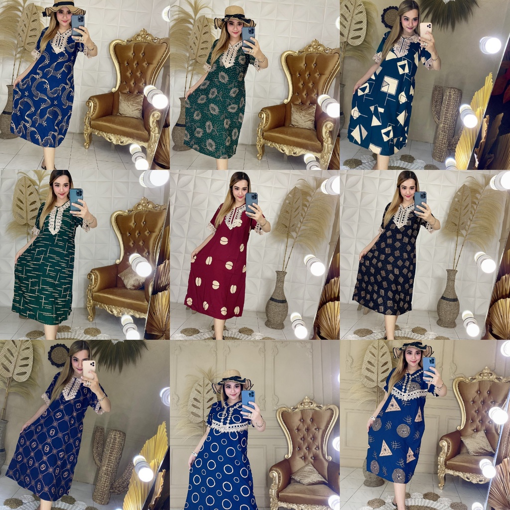 DASTER ARAB ZEEMA | RAYON SUPER GRADE A | RESLETING DEPAN BUSUI | RENDA MILO dengan potongan 37%! Ha-Daster renda random