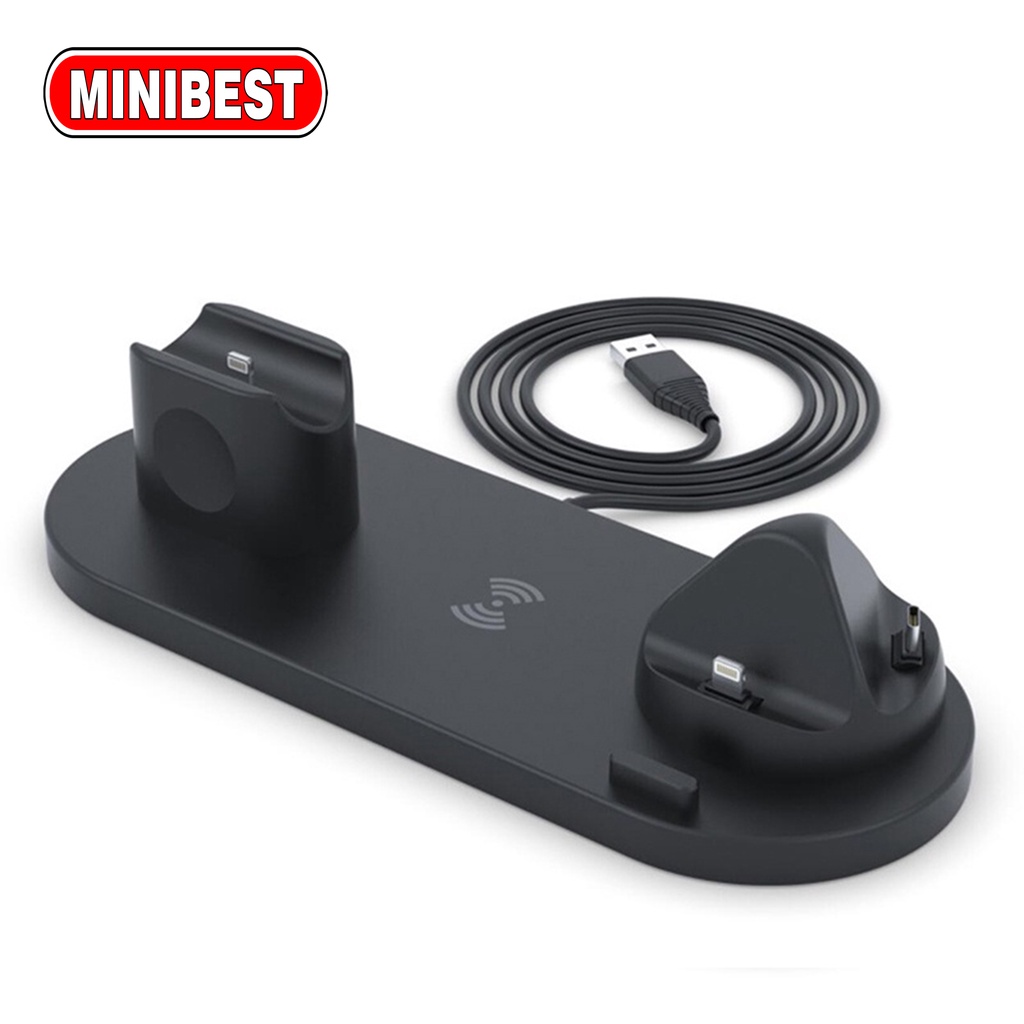 [MB] Wireless Charger 6 in 1 Fast Charging Universal Multifungsi