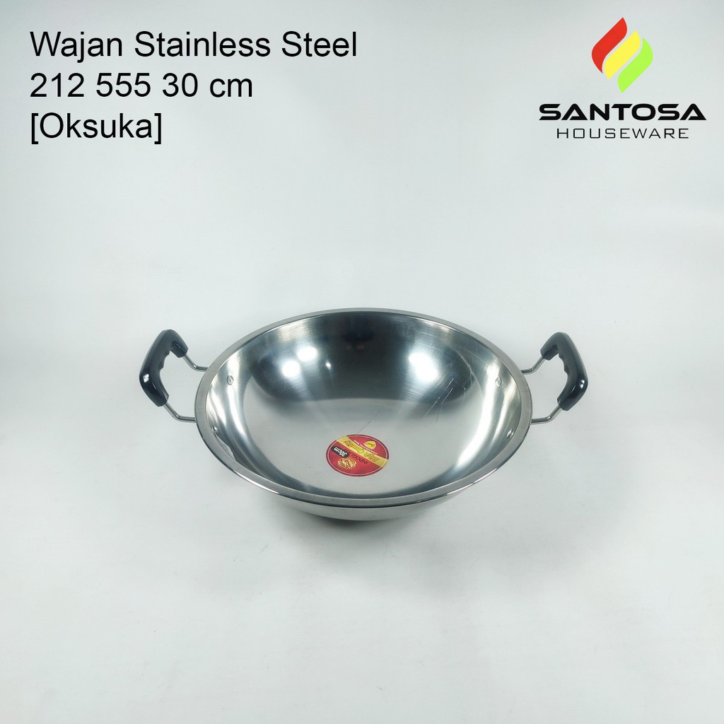 Wajan Stainless Steel 212 555 30 cm [Oksuka]