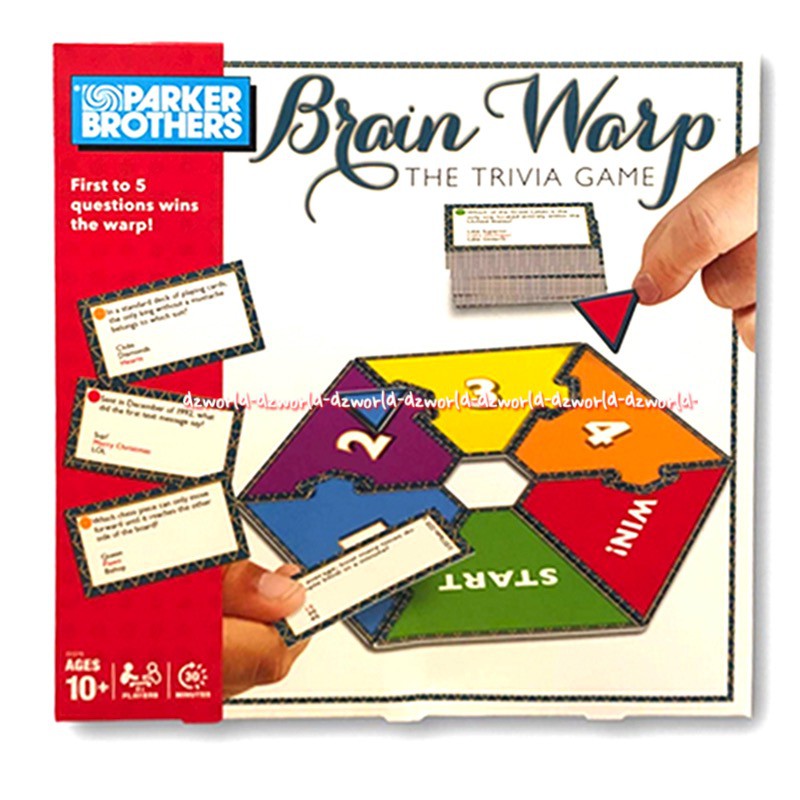 Parker Brothers Brain Wrap Trivia Game Mainan Jawab Pertanyaan