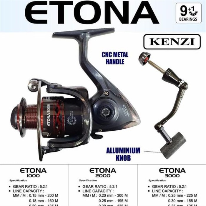 Reel Kenzi Etona 1000, 2000, & 3000