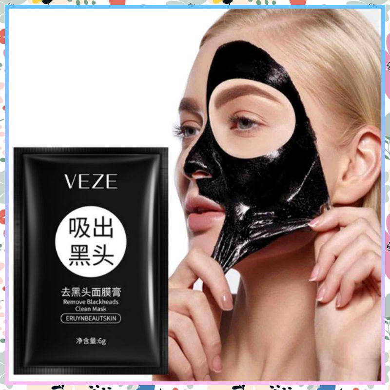 Veze Sachet Remove Blackheads Clean Mask Masker Wajah Angkat Komedo Murah Original