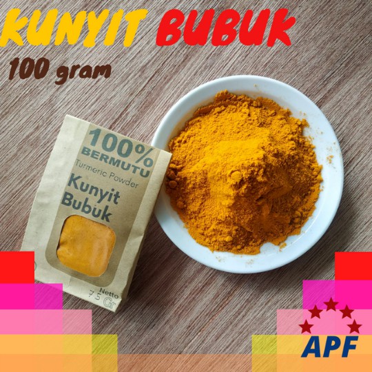 

Kunyit Bubuk Turmeric Powder Halus Asli Premium 100 gram
