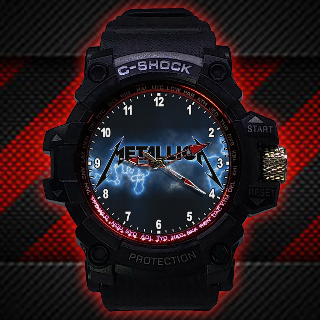 (ISTIMEWA BOSSQUE) JAM TANGAN METALLICA LIST MERAH - EXCLUSIVE 3