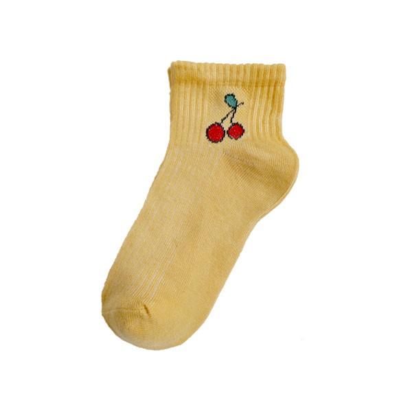 Kaos Kaki Ankle Motif Buah Import Cute / Kaos Kaki Semata Kaki Lucu Unik / TV-112-Kuning