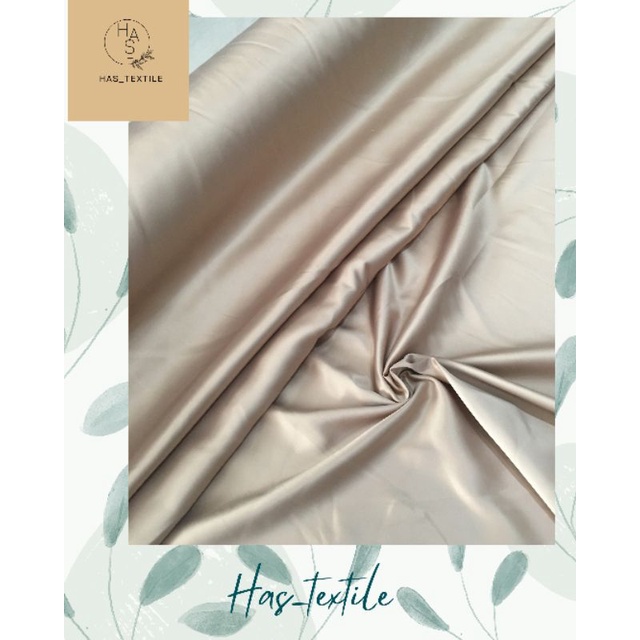 Kain Satin Velvet Premium Warna coklat susu Coksu Bahan Seragaman Bahan Furing