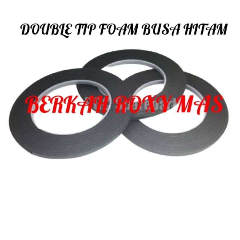 

Double Tip Tape Foam Busa Hitam 5mm