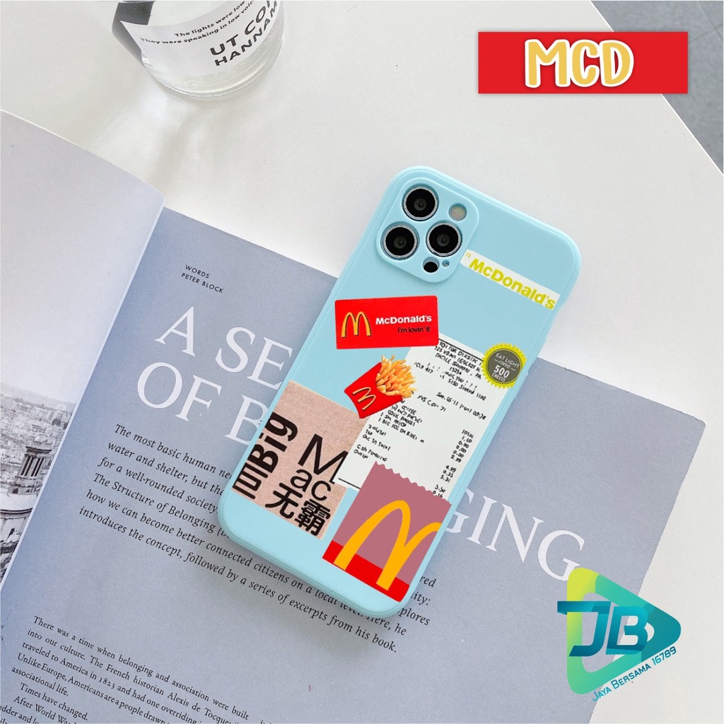 CASE CASING SOFTCASE SILIKON MACARON PELINDUNG KAMERA MCD OPPO VIVO SAMSUNG XIAOMI REALME IPHONE ALL TYPE JB5369