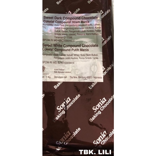 

✫ Coklat Sonia Dark 1 kg ✸