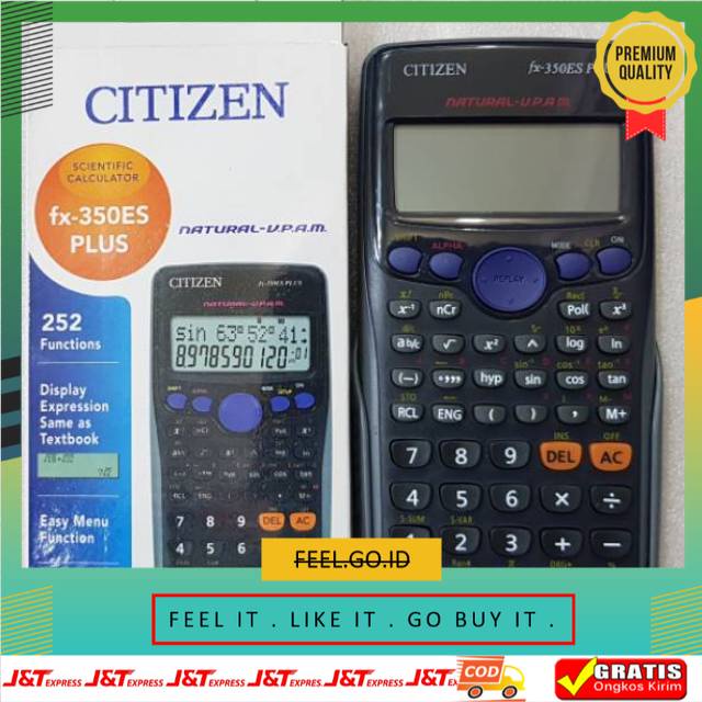 

Terbagus Termurah KALKULATOR SCIENTIFIC CITIZEN FX 350 ES PLUS