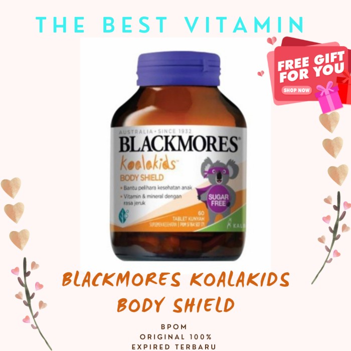 Blackmores koalakids body shield 60tablet / Blackmores Vitamin Anak
