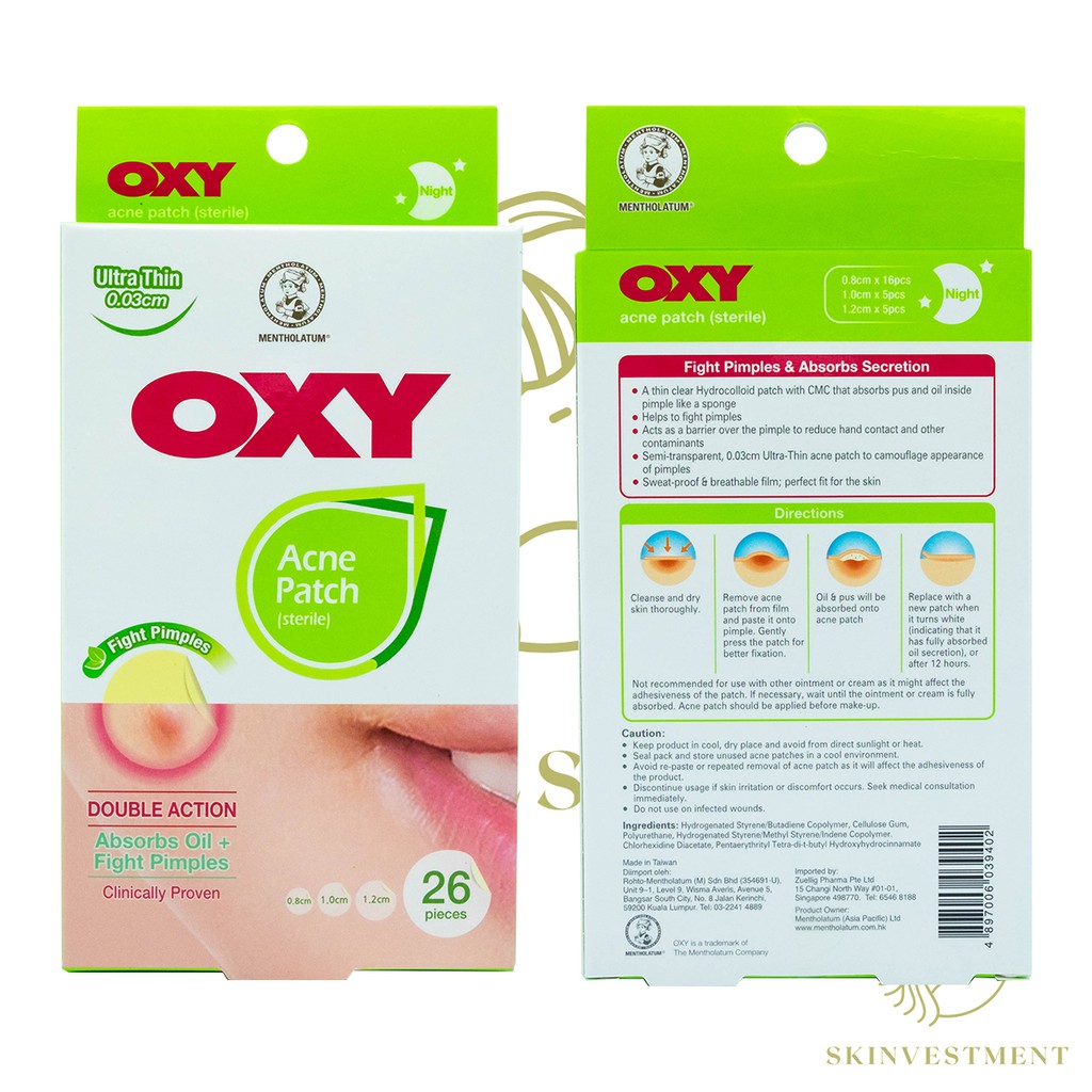 Oxy Acne Patch - 26pcs / 35pcs / 52pcs / Ultrathin - Acne Patch - Pimple Patch - Tempelan Jerawat