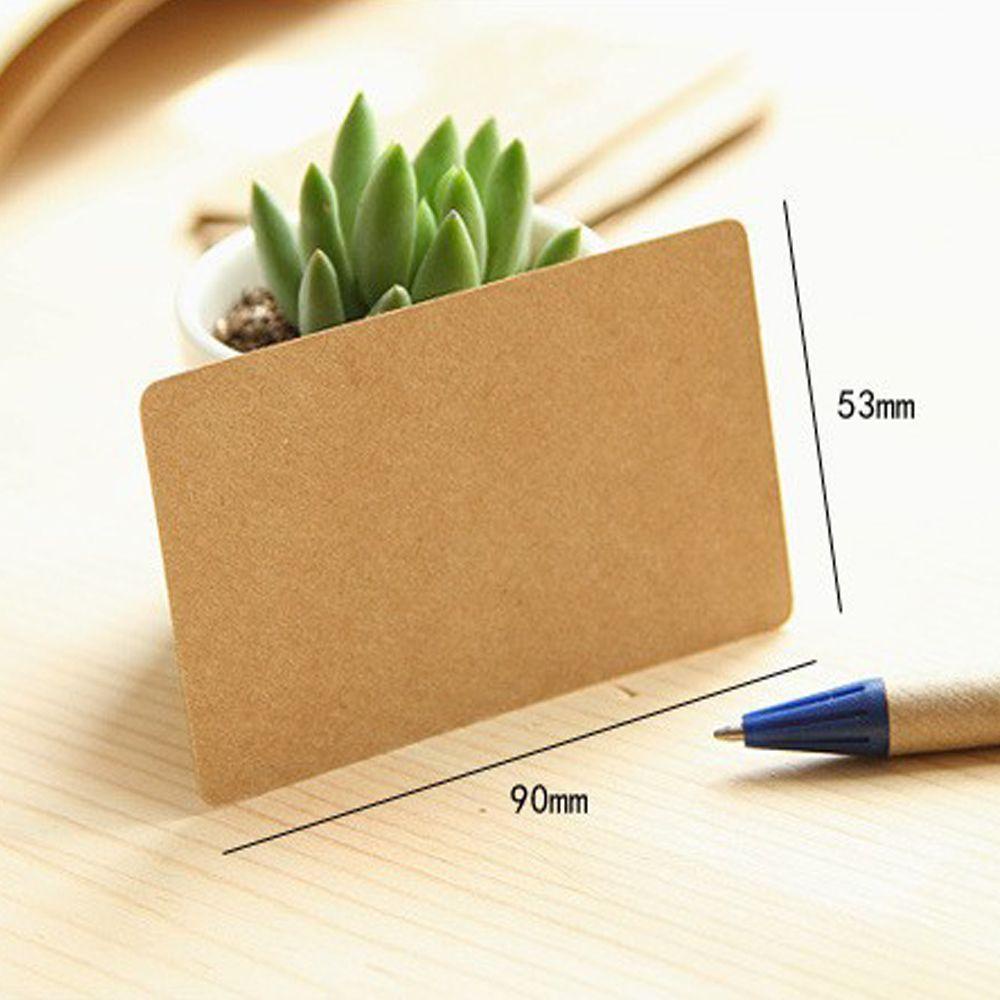 Lanfy Memo Pad Kartu Tulis 100 Pcs/set Kartu Notebook Bookmark Kata Kartu Memori Kosong Putih DIY Graffiti Postcard Note Pads