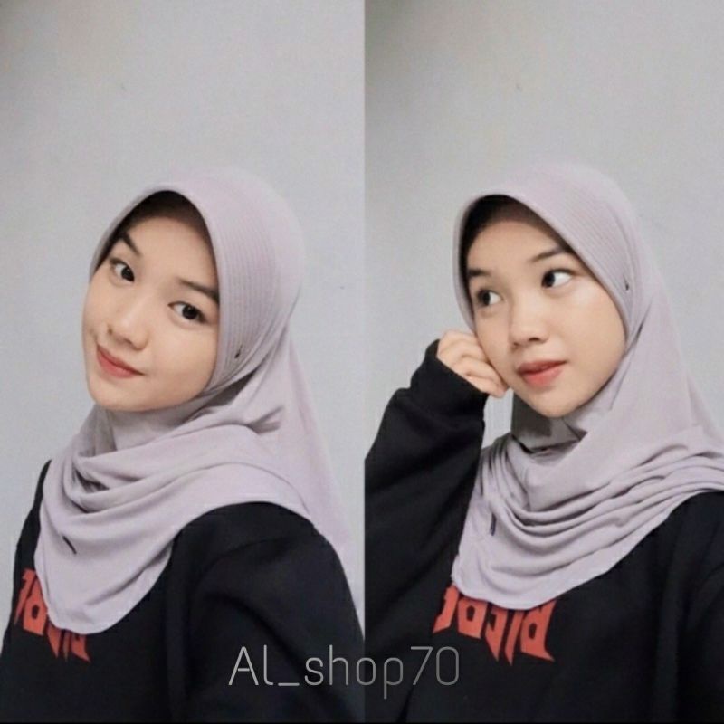 MURAH 1kg=(14pcs) jilbab sport Jersey/jilbab instan sporty-5