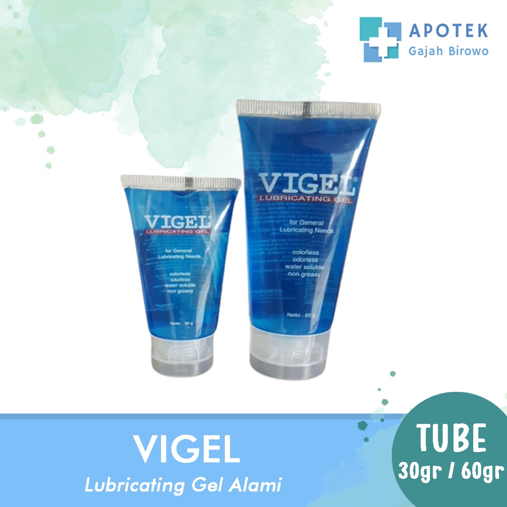 Vigel Lubricating Gel 30 gr 60 gr / Gel Pelumas Pelicin Pelembab Alami Miss V Kondom