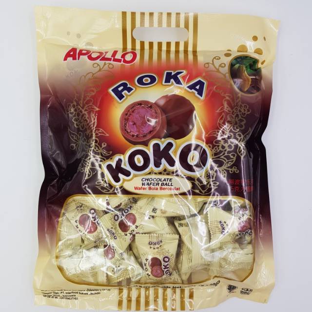 

Apollo Roka Koko Wafer Ball 250 gram isi 50 pcs