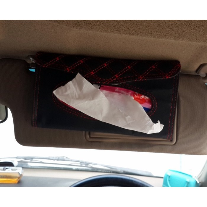 Tempat Tissue Tisu Sunvisor Mobil Kotak Cover Tisu Murah Car Tissue