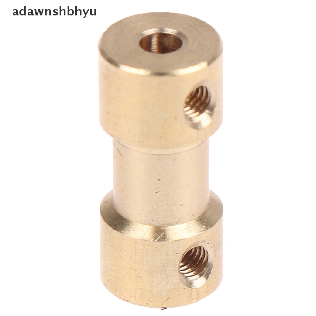 Adawnshbhyu 2-6mm Kuningan Connecting Shaft Konektor Motor Drive Rigid Coupling Coupler Sleeve