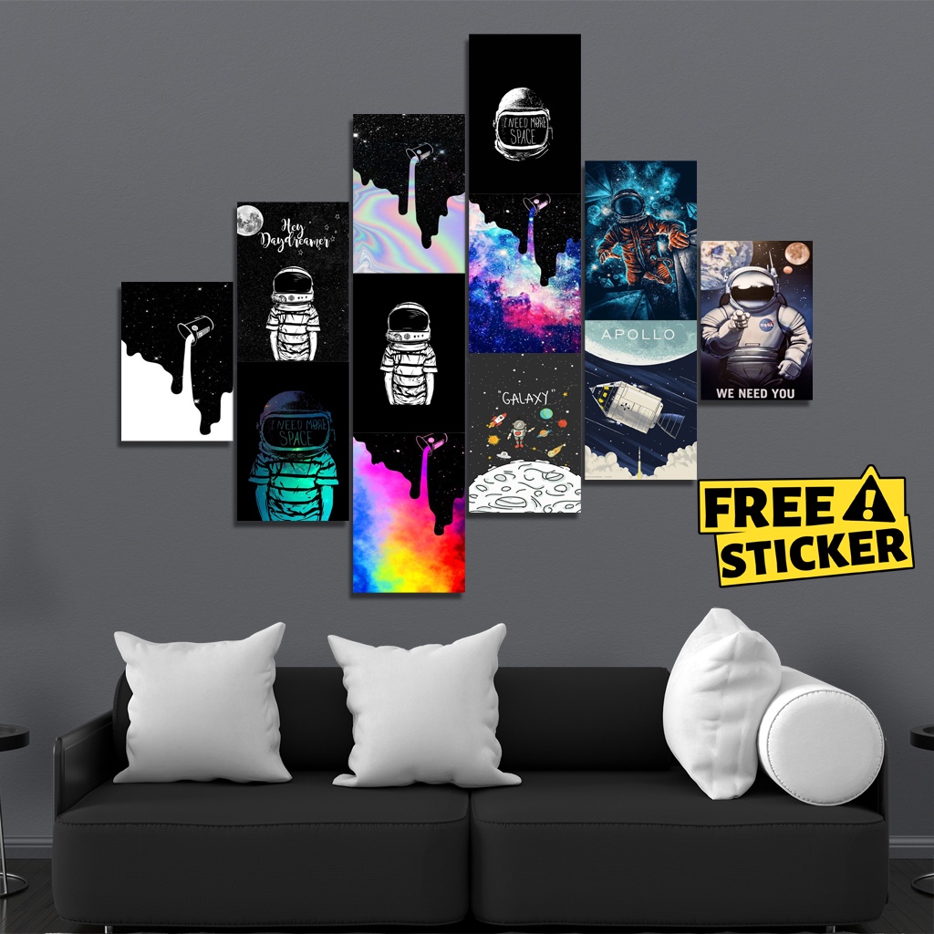Murah (16PCS) Poster Dinding Kamar Cowok Distro Aesthetic Vintage Ukuran A6 aesthetic wall collage w