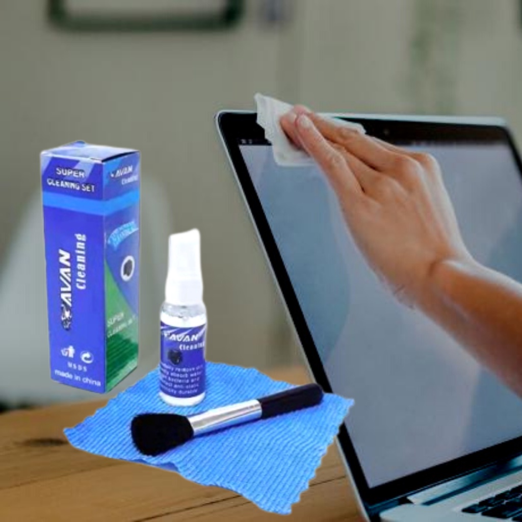 AVAN CLEANING KECIL 3in1 Pembersih LCD LED Monitor Kamera Laptop Cleaner Kit Avan Serbaguna Murah