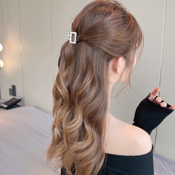 PA Jedai Jepit Rambut Korea Logam Alloy Pearl Warna Emas Gold Hair Pin Hair Claw Clips Premium IR070