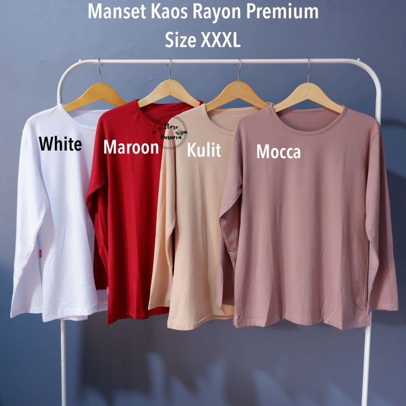 MANSET KAOS OBLONG PREMIUM size XXXL