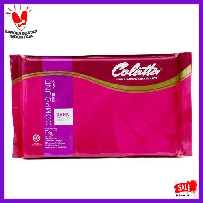 

SAKMACOKLAT- COKELAT BATANG - COLATTA DARK CHOCOLATE COMPOUND 1KG -MAKANAN-MINUMAN.