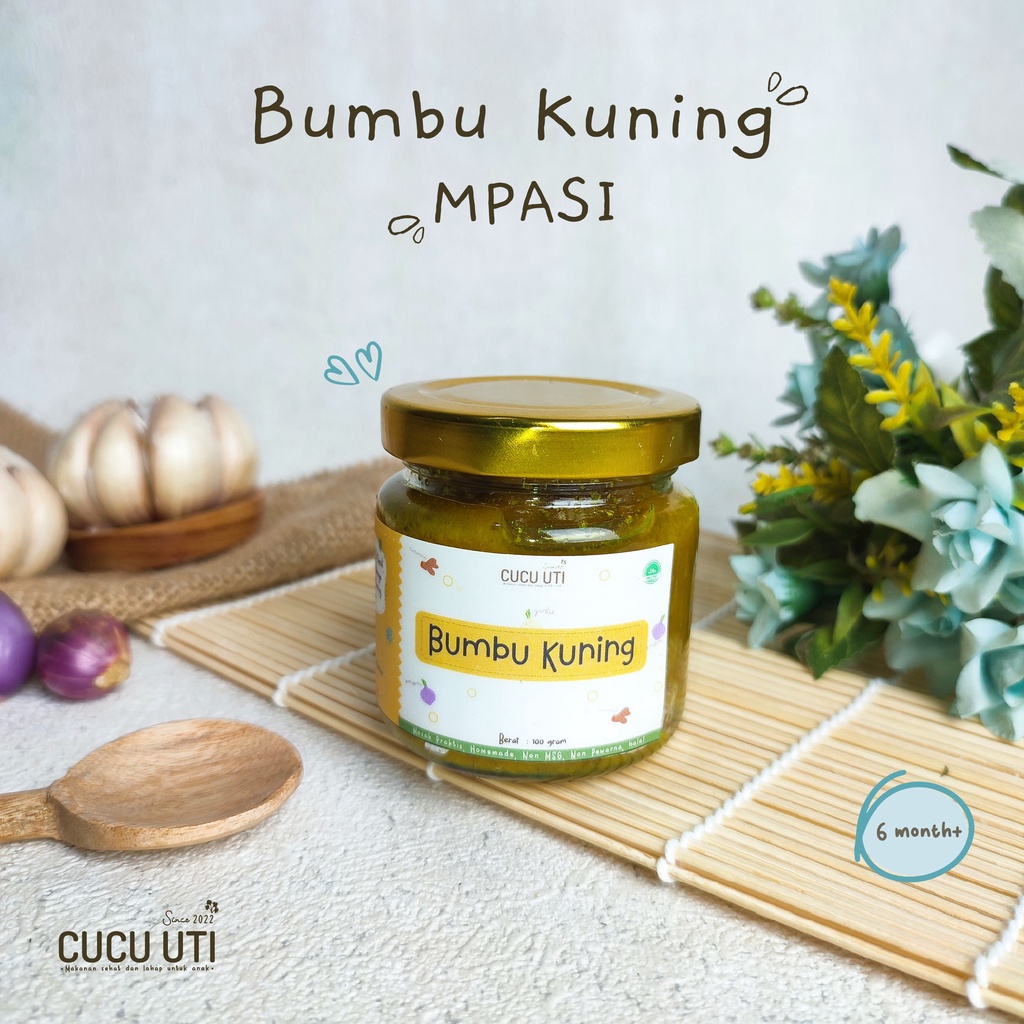 

BUMBU DASAR KUNING MPASI BOTOL KACA 100GR - CUCU UTI